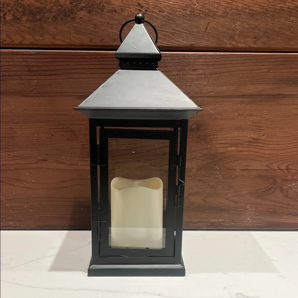 🔥‼️Black Metal Lantern Candle Holder‼️🔥